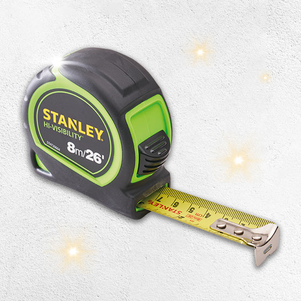 Stanley Hi Viz Tylon Pocket 8m Tape Measure - Image 2