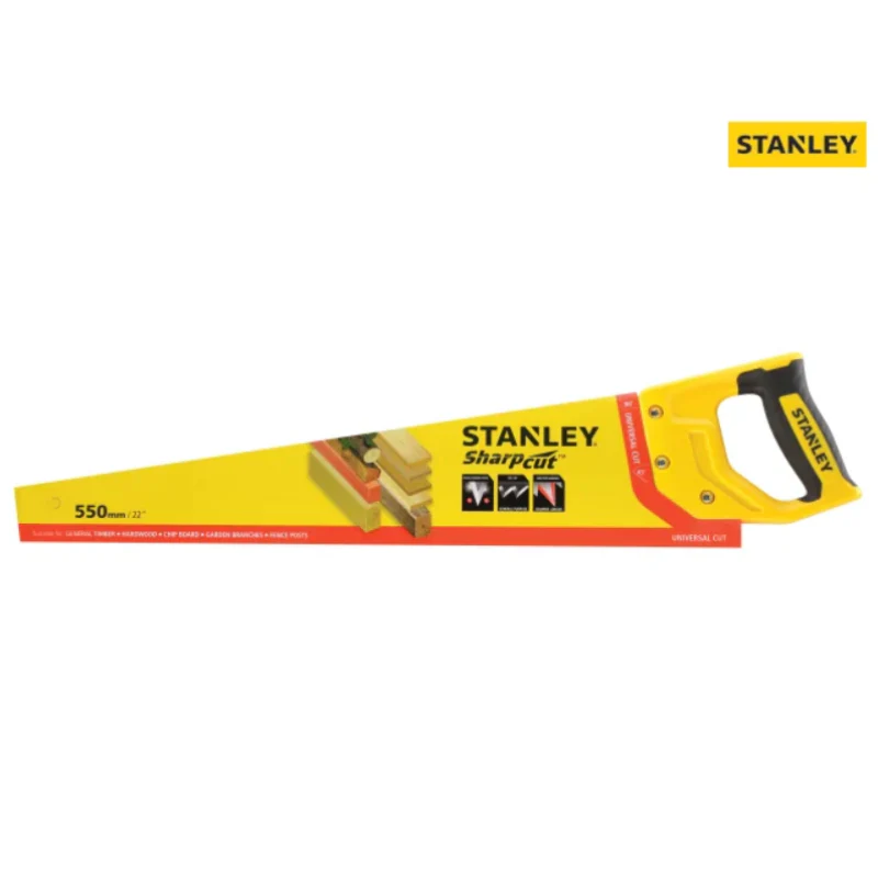 Stanley SharpCut 22In/550Mm, 11 Tpi Handsaw - Image 2