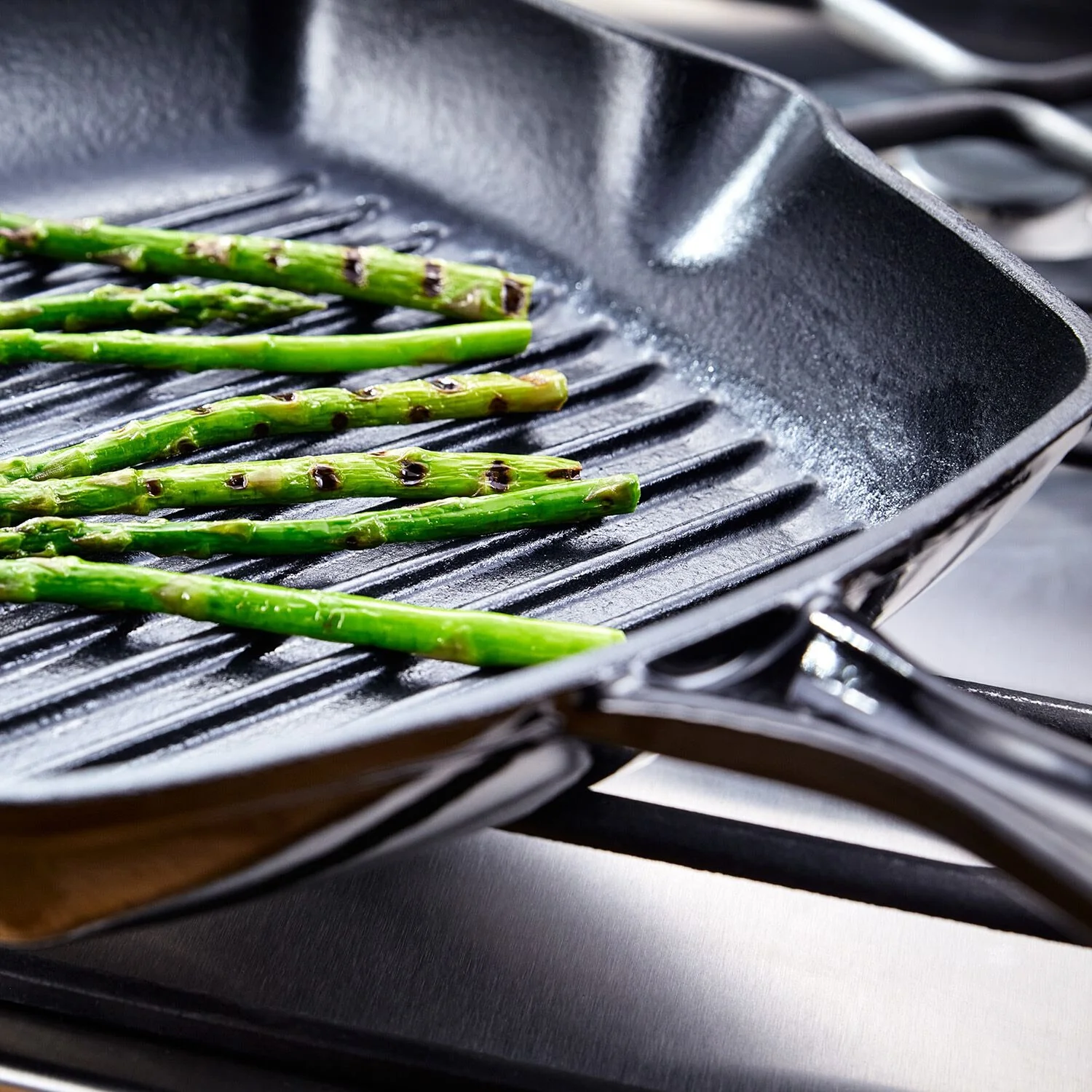 Stellar Cast Iron 27x27cm Grill Pan - Image 3