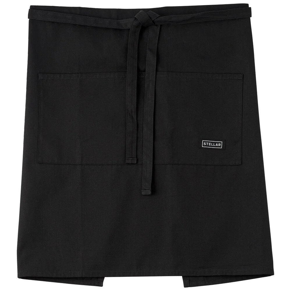 Stellar Textiles, 55cm Waist Apron, Black