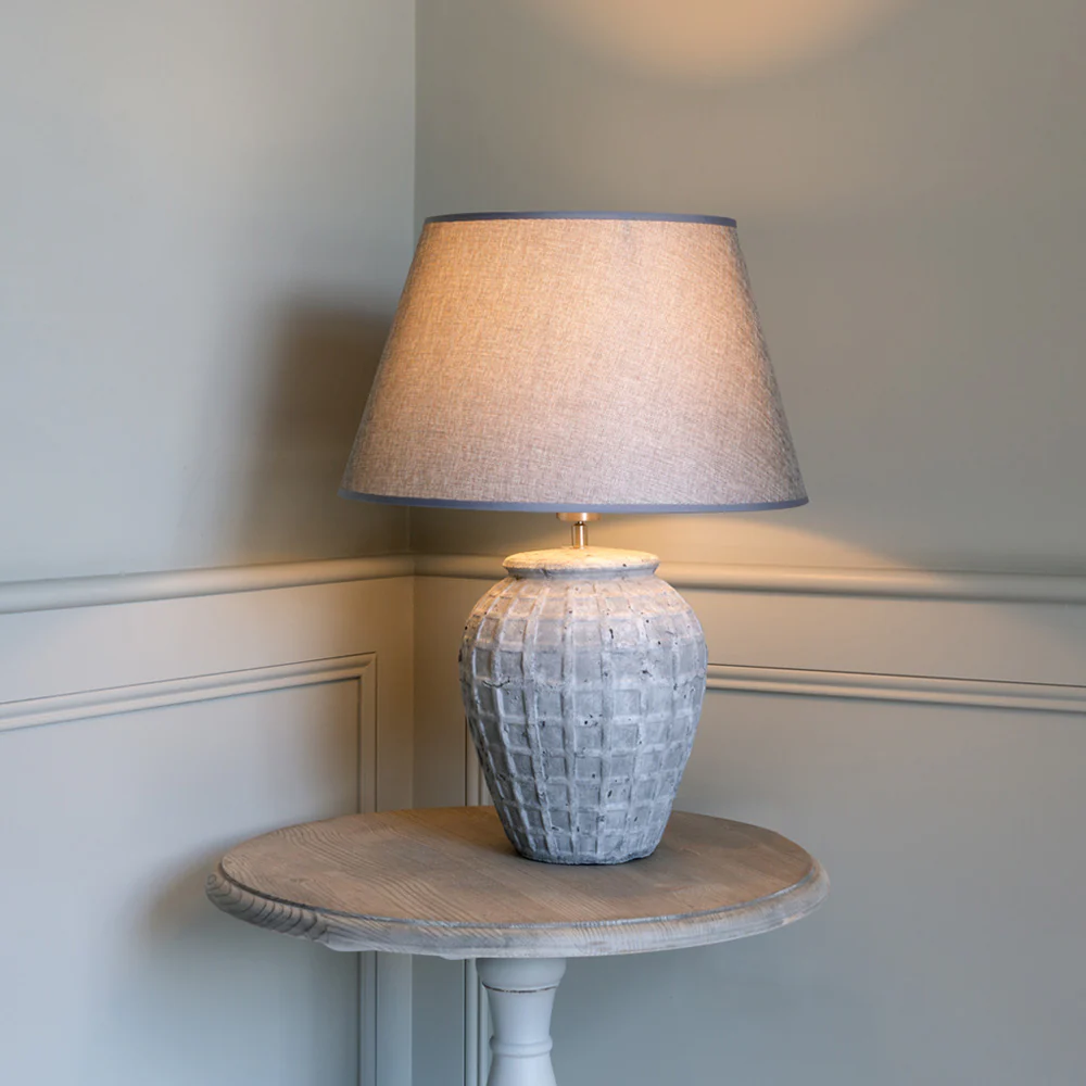 Stoneware Lamp Toro With Grey Shade - Image 2