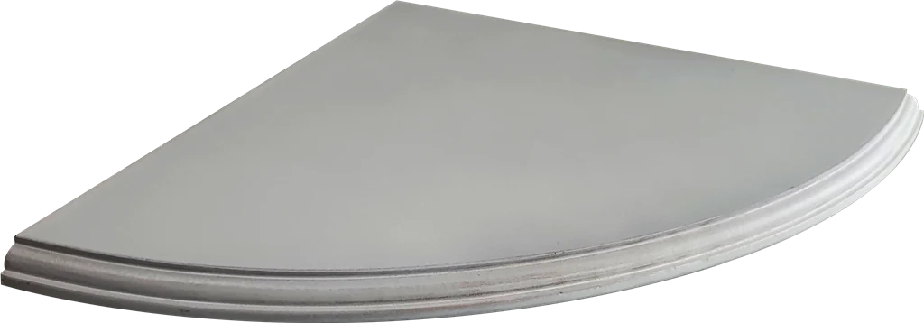 TEMA Corner Shelf 400 X 400 X 15 Grey