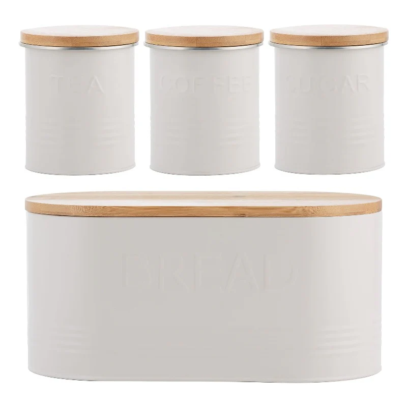 Typhoon Living Essentials Oatmeal 4 Piece Kitchen Storage Set