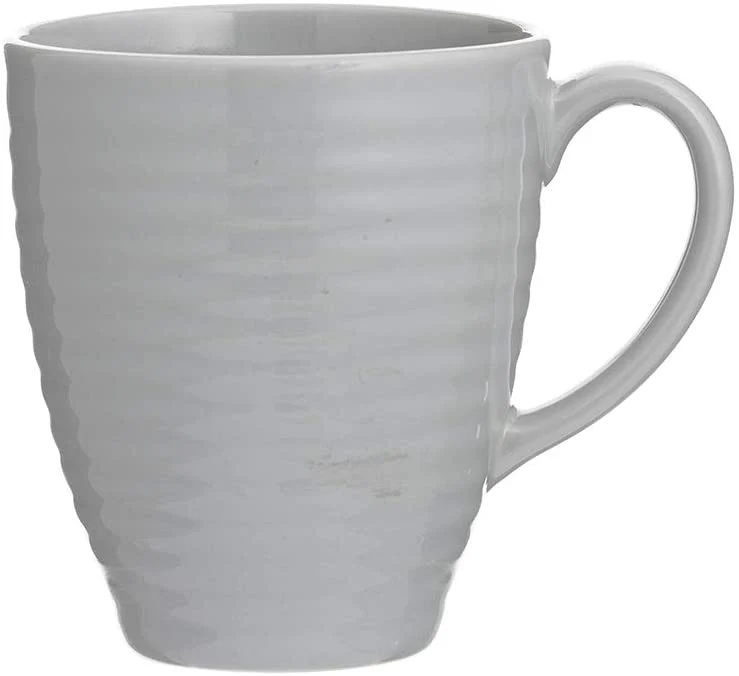 Typhoon Living Mug, Grey, Stoneware