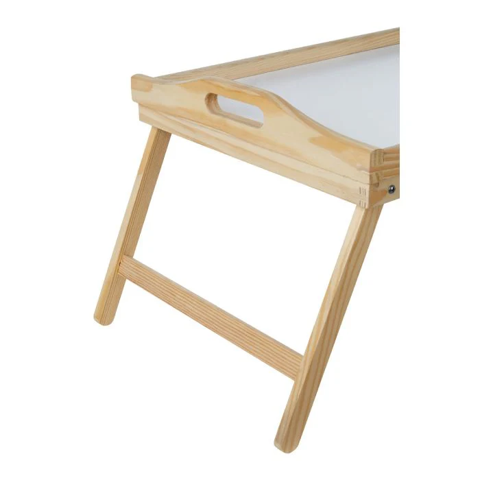 White Top Wooden Bed Tray - Image 3