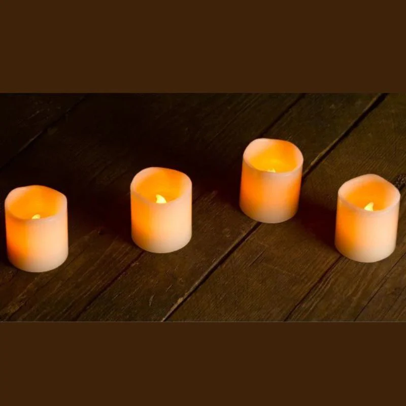 White Votives LED Candle 4 Pack - Image 4