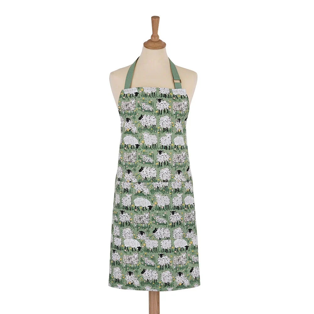 Woolly Sheep Cotton Apron