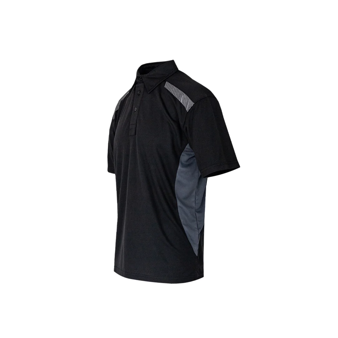 Xpert Pro Stretch Polo Shirt Black/Grey - Image 2