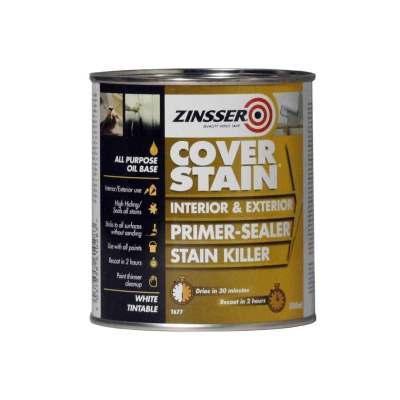 Zinsser Cover Stain All Purpose Solvent-based Stain Killing Primer Sealer Paint