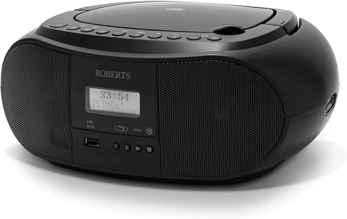 Roberts ZoomBox 4 CD Boombox - Black - Image 2